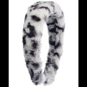 NEW Eugenia Kim Dora Faux Fur Headband in Stone/Brown